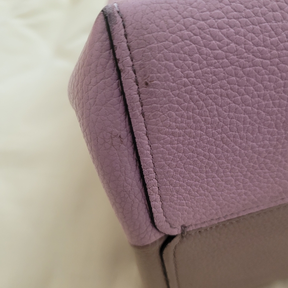 Coach Taupe and Pink Satchel - Picture 6 of 8